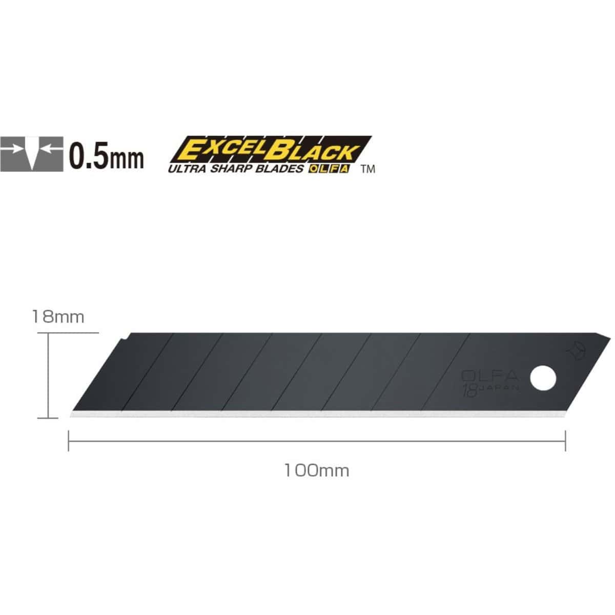 olfa kniv l5 al med anti skli grep – kutter presist hver gang